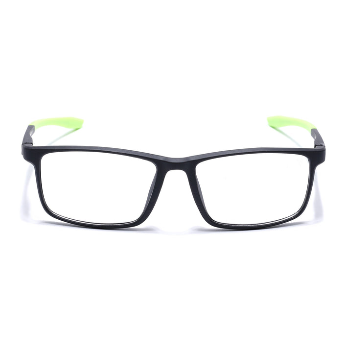 Voyage Active Black Square Eyeglasses for Men & Women - MG5668-C4