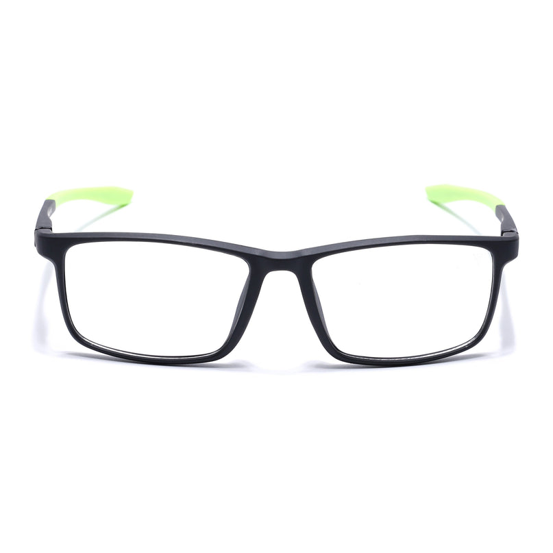 Voyage Active Black Square Eyeglasses for Men & Women - MG5668-C4