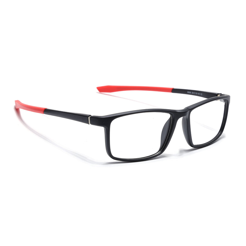 Voyage Active Black Square Eyeglasses for Men & Women - MG5669-C5