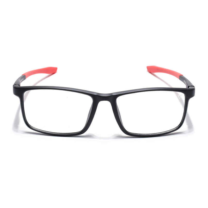 Voyage Active Black Square Eyeglasses for Men & Women - MG5669-C5