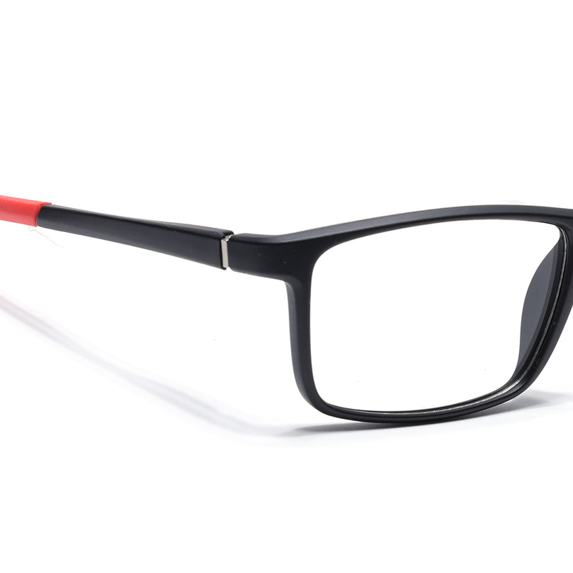 Voyage Active Black Square Eyeglasses for Men & Women - MG5669-C5