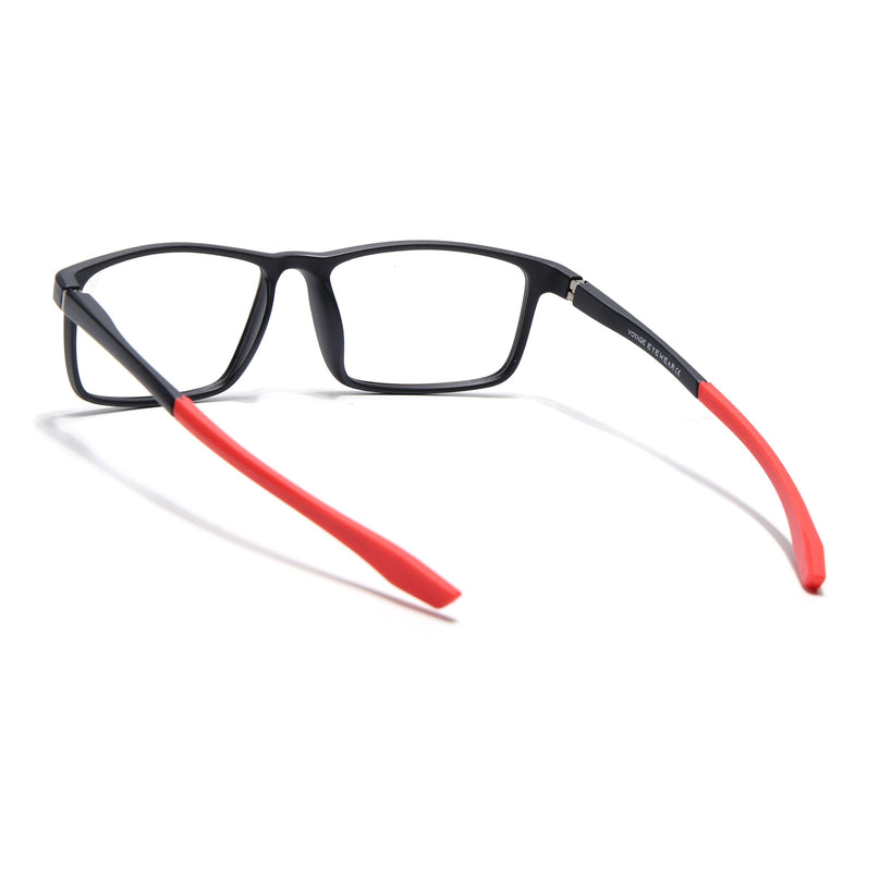 Voyage Active Black Square Eyeglasses for Men & Women - MG5669-C5