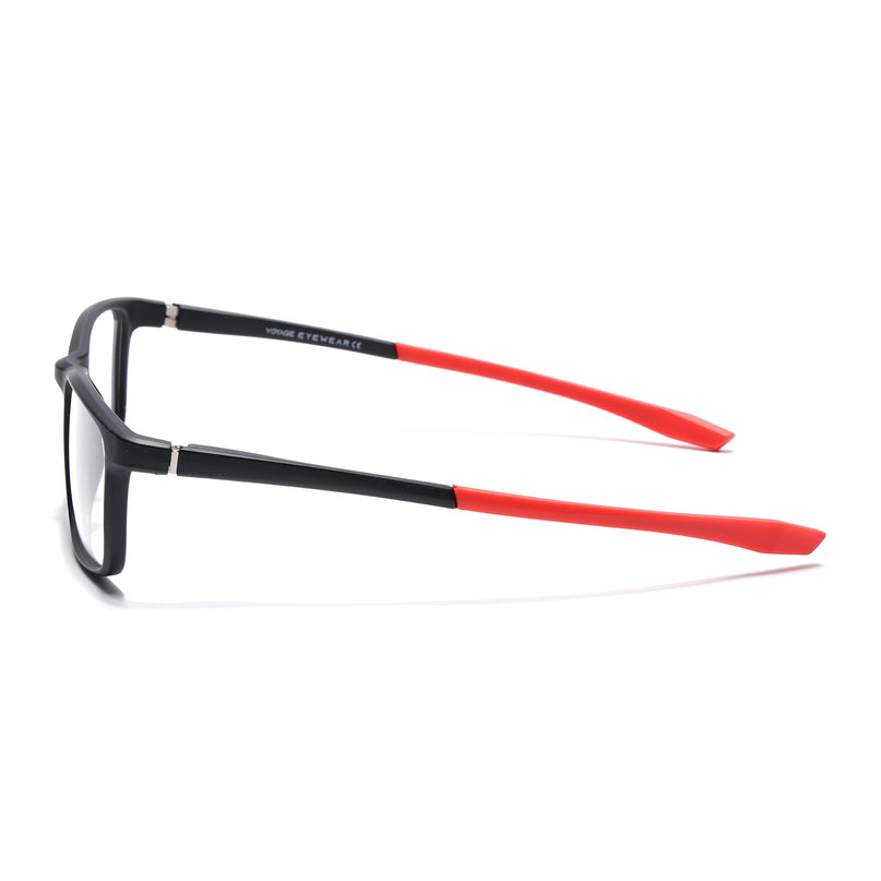 Voyage Active Black Square Eyeglasses for Men & Women - MG5669-C5