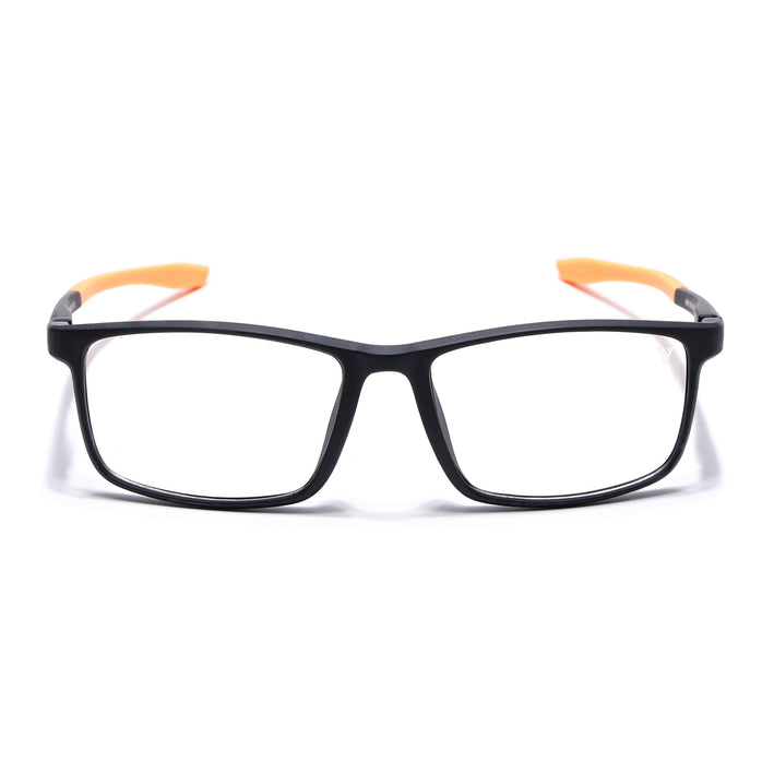 Voyage Active Black Square Eyeglasses for Men & Women - MG5670-C6