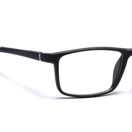 Voyage Active Black Square Eyeglasses for Men & Women - MG5670-C6