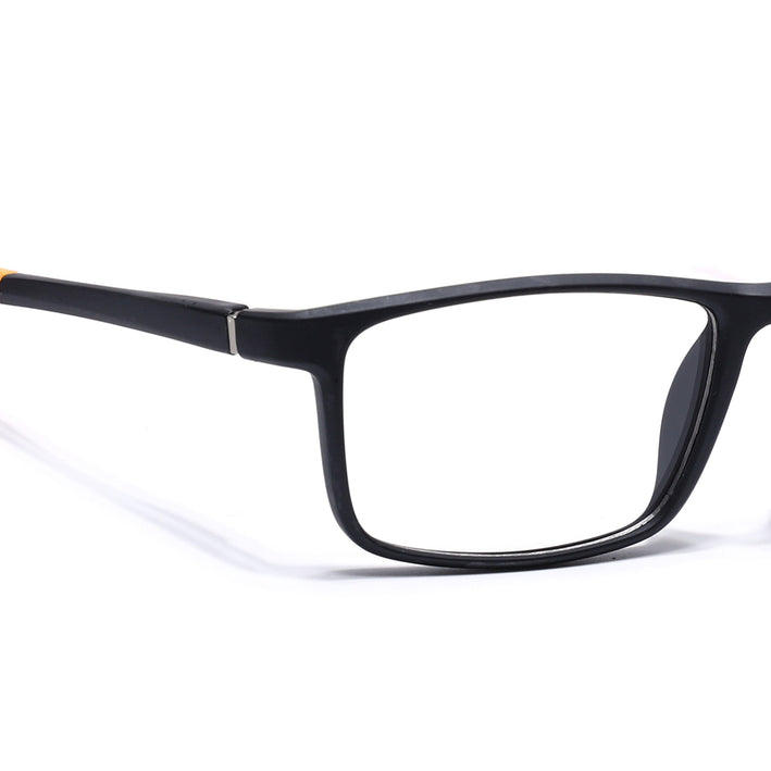 Voyage Active Black Square Eyeglasses for Men & Women - MG5670-C6