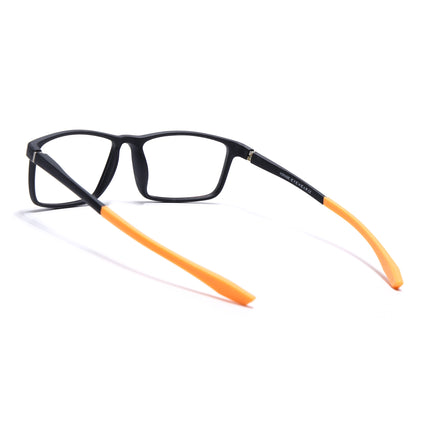 Voyage Active Black Square Eyeglasses for Men & Women - MG5670-C6