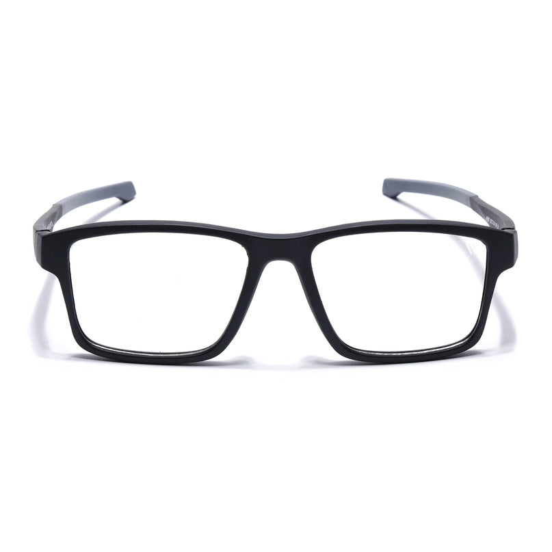 Voyage Active Black Square Eyeglasses for Men & Women - MG5672-C2