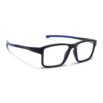 Voyage Active Black Square Eyeglasses for Men & Women - MG5673-C3