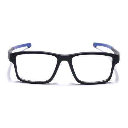 Voyage Active Black Square Eyeglasses for Men & Women - MG5673-C3