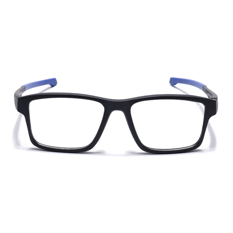Voyage Active Black Square Eyeglasses for Men & Women - MG5673-C3