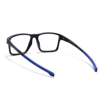 Voyage Active Black Square Eyeglasses for Men & Women - MG5673-C3