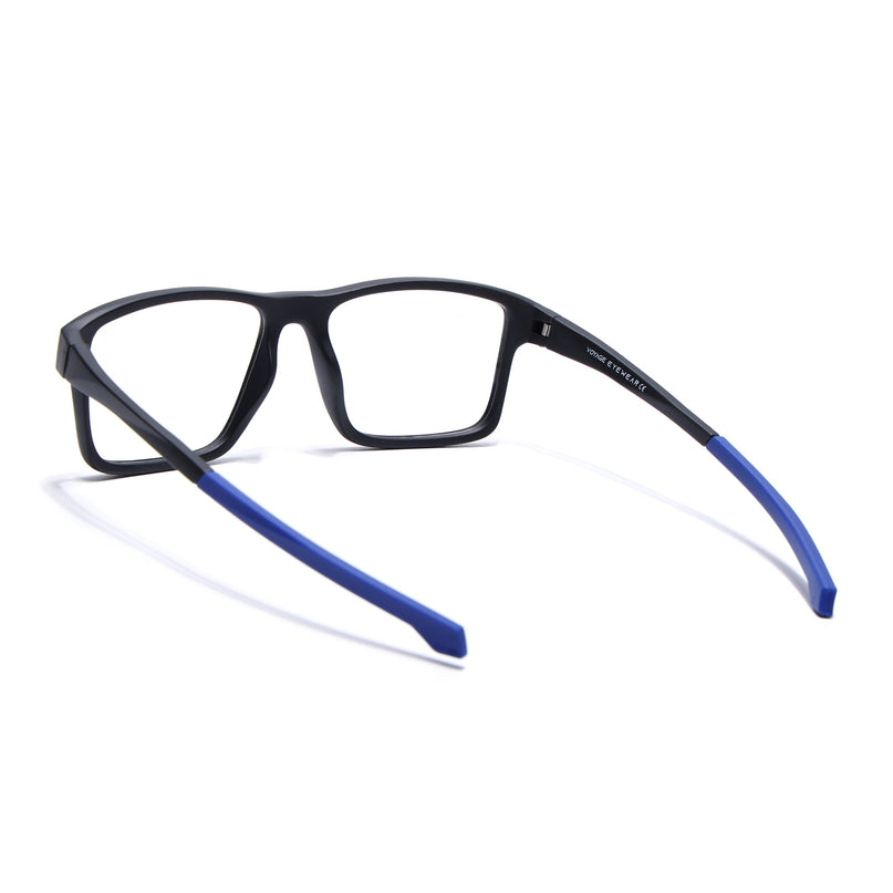 Voyage Active Black Square Eyeglasses for Men & Women - MG5673-C3