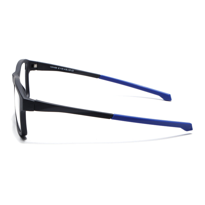 Voyage Active Black Square Eyeglasses for Men & Women - MG5673-C3