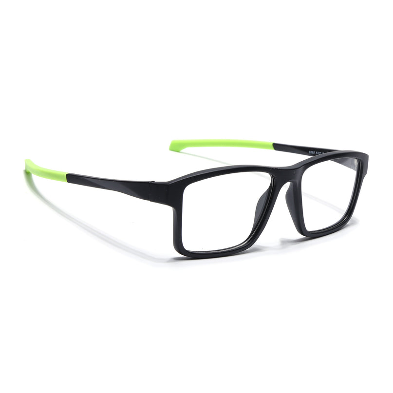 Voyage Active Black Square Eyeglasses for Men & Women - MG5674-C4
