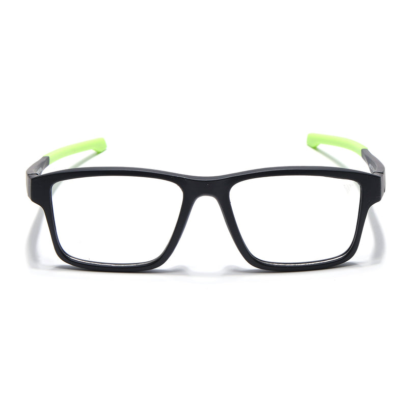 Voyage Active Black Square Eyeglasses for Men & Women - MG5674-C4