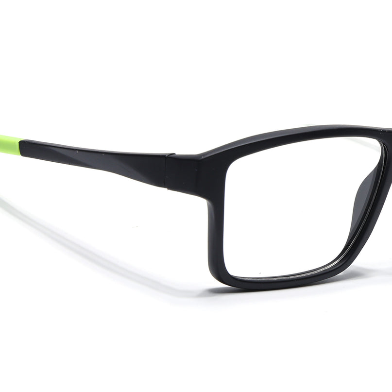 Voyage Active Black Square Eyeglasses for Men & Women - MG5674-C4
