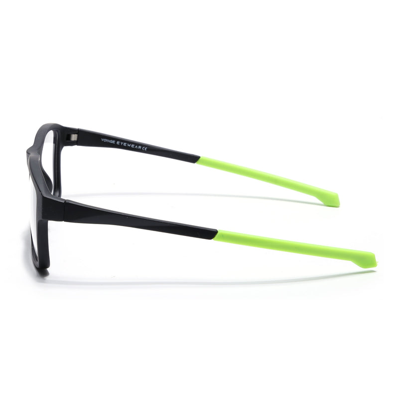 Voyage Active Black Square Eyeglasses for Men & Women - MG5674-C4