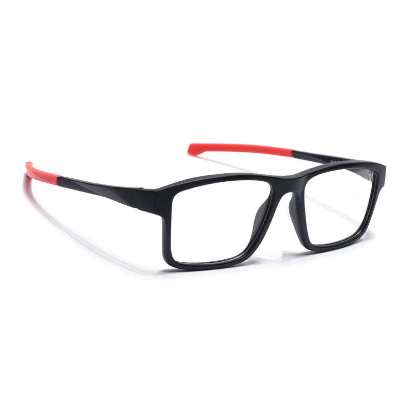 Voyage Active Black Square Eyeglasses for Men & Women - MG5675-C5