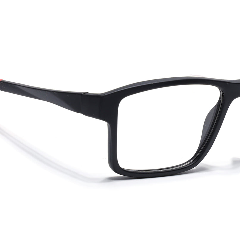 Voyage Active Black Square Eyeglasses for Men & Women - MG5675-C5