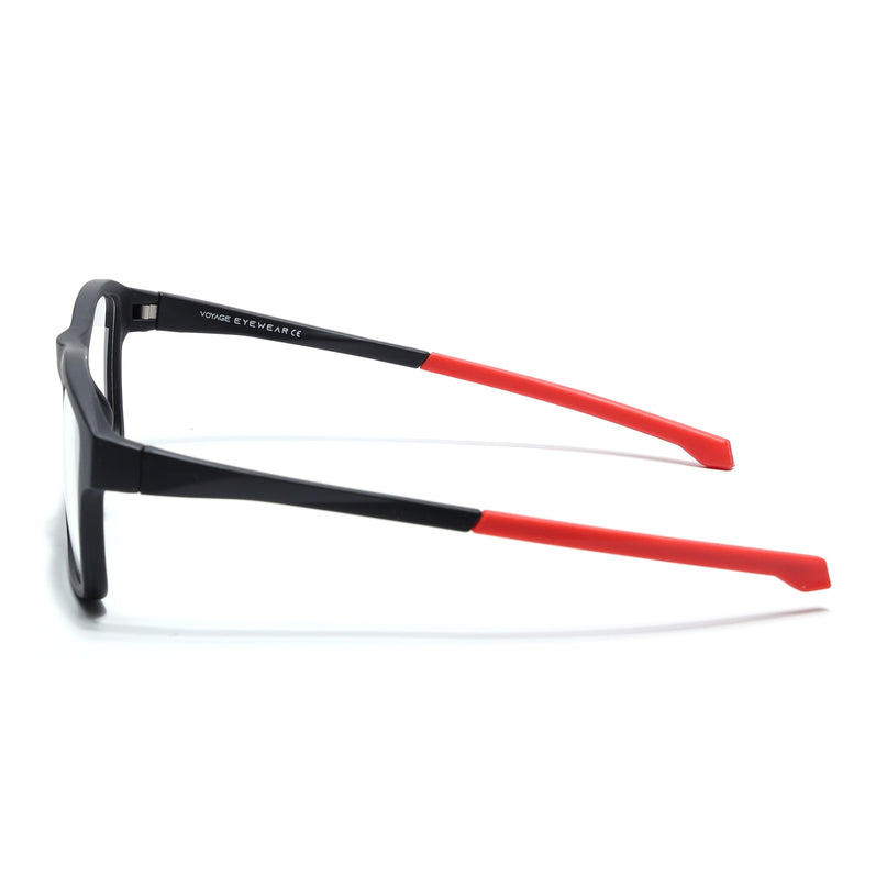Voyage Active Black Square Eyeglasses for Men & Women - MG5675-C5