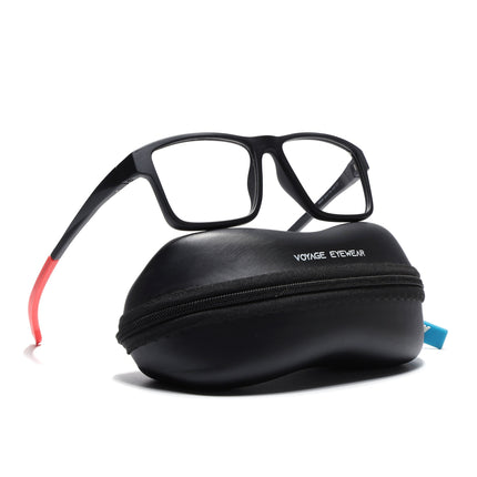 Voyage Active Black Square Eyeglasses for Men & Women - MG5675-C5