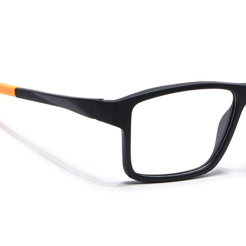 Voyage Active Black Square Eyeglasses for Men & Women - MG5676-C6