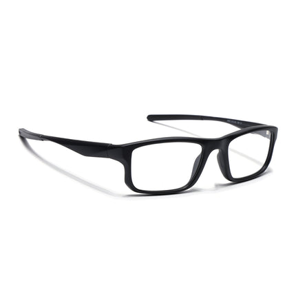 Voyage Active Black Rectangle Eyeglasses for Men & Women - MG5677-C1
