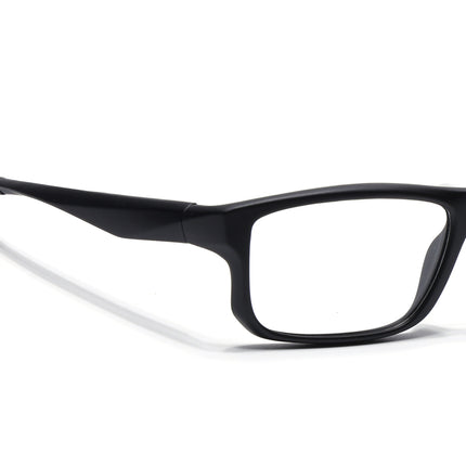 Voyage Active Black Rectangle Eyeglasses for Men & Women - MG5677-C1
