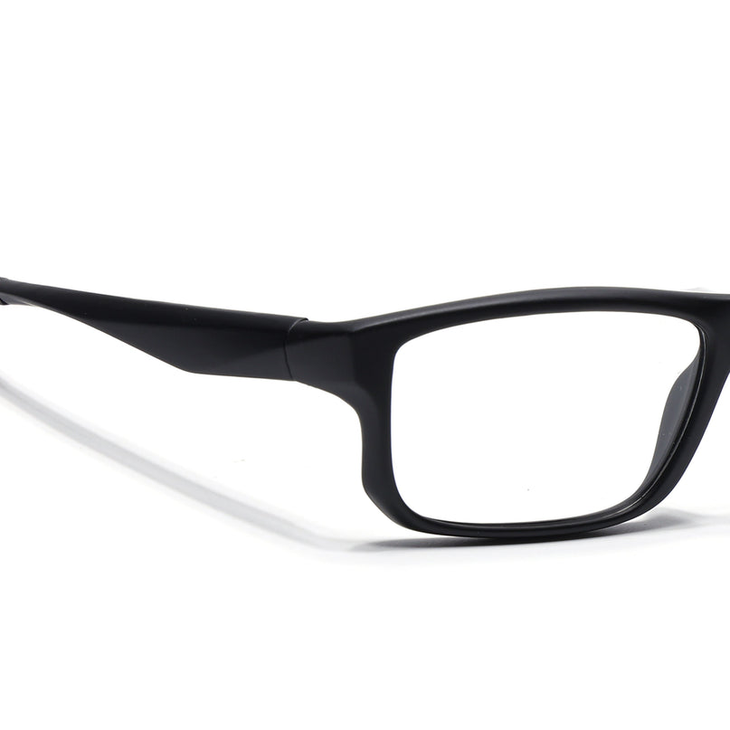 Voyage Active Black Rectangle Eyeglasses for Men & Women - MG5677-C1