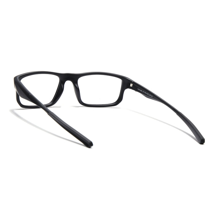Voyage Active Black Rectangle Eyeglasses for Men & Women - MG5677-C1