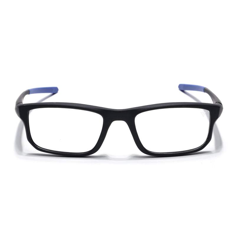 Voyage Active Black Rectangle Eyeglasses for Men & Women - MG5679-C3