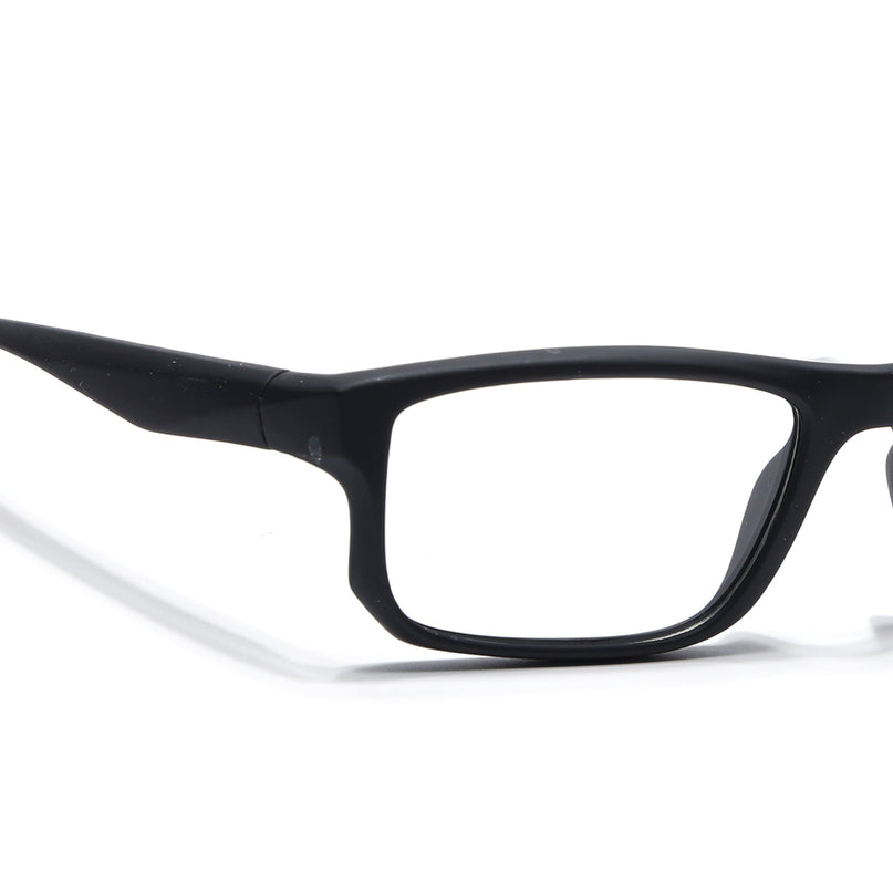 Voyage Active Black Rectangle Eyeglasses for Men & Women - MG5679-C3