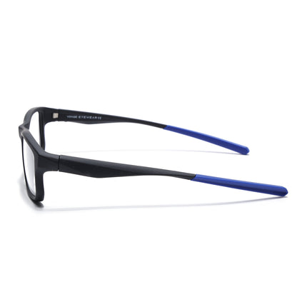 Voyage Active Black Rectangle Eyeglasses for Men & Women - MG5679-C3
