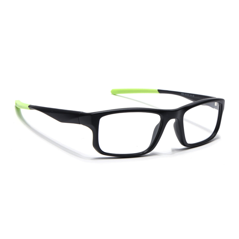 Voyage Active Black Rectangle Eyeglasses for Men & Women - MG5680-C4