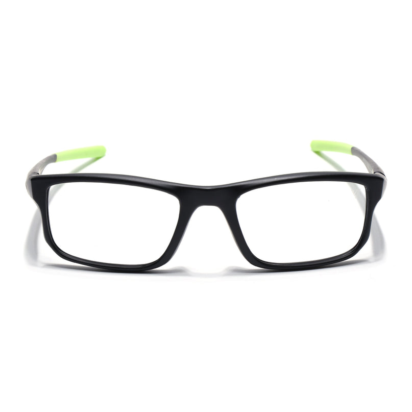 Voyage Active Black Rectangle Eyeglasses for Men & Women - MG5680-C4