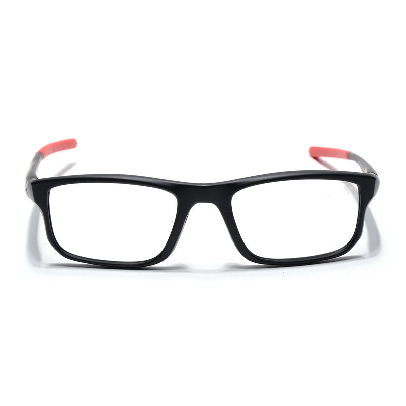 Voyage Active Black Rectangle Eyeglasses for Men & Women - MG5681-C5