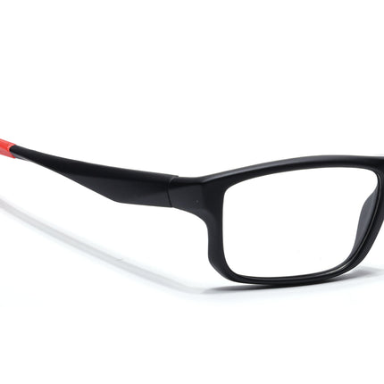 Voyage Active Black Rectangle Eyeglasses for Men & Women - MG5681-C5