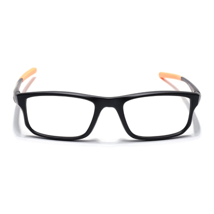 Voyage Active Black Rectangle Eyeglasses for Men & Women - MG5682-C6