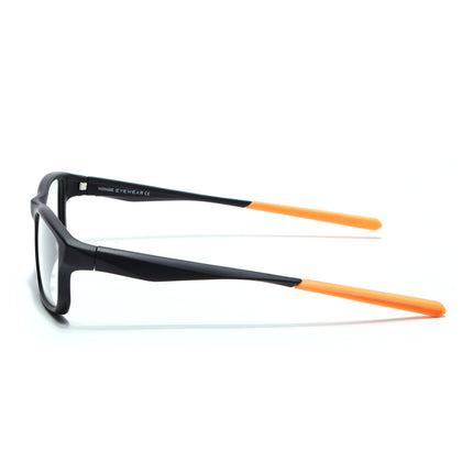 Voyage Active Black Rectangle Eyeglasses for Men & Women - MG5682-C6