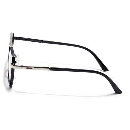 Voyage Silverline Shine Black & Silver Wayfarer Eyeglasses for Men & Women - MG5351-C3