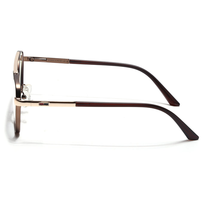 Voyage Silverline Golden Wayfarer Eyeglasses for Men & Women - MG5352-C4