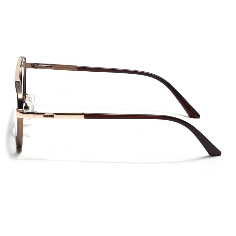 Voyage Silverline Golden Wayfarer Eyeglasses for Men & Women - MG5352-C4