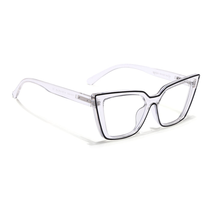 Voyage Black & Clear Cateye Eyeglasses for Women - MG4023