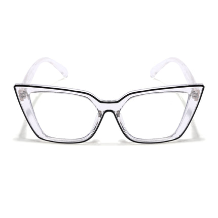 Voyage Black & Clear Cateye Eyeglasses for Women - MG4023