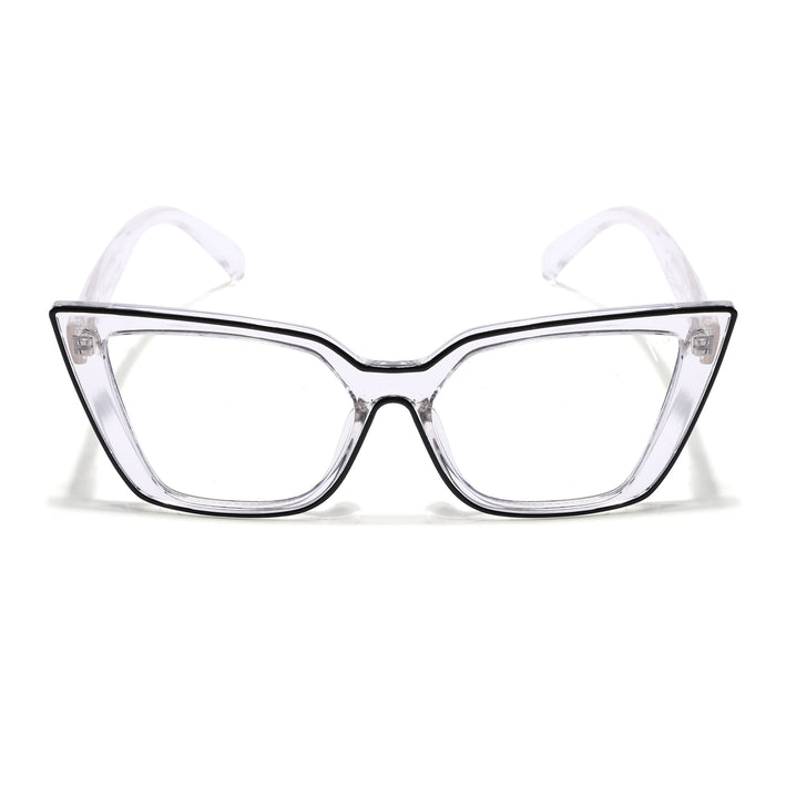 Voyage Black & Clear Cateye Eyeglasses for Women - MG4023