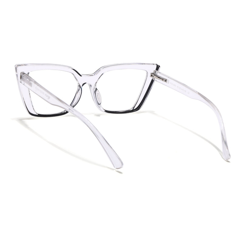 Voyage Black & Clear Cateye Eyeglasses for Women - MG4023
