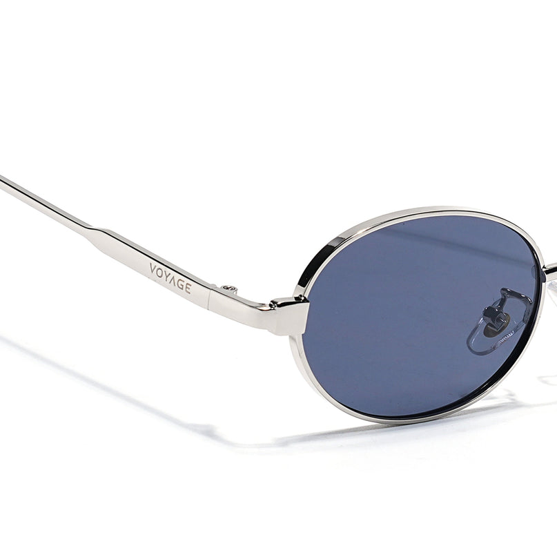 Silver Oval Sunglasses | MG7763