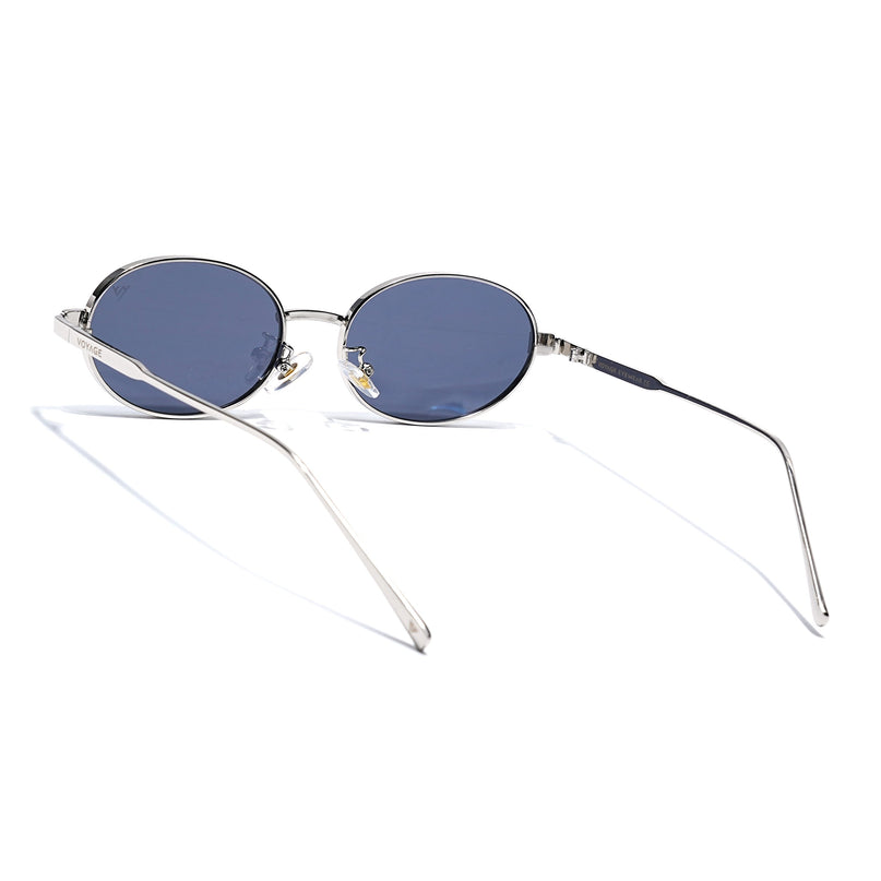 Silver Oval Sunglasses | MG7763