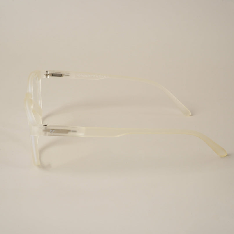 Voyage Air Light Yellow Square Eyeglasses for Men & Women - MG4728-C2